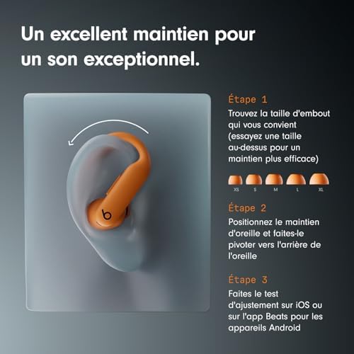 Beats Powerbeats Pro 2 Écouteurs Bluetooth sans Fil - Suppression du Bruit, Suivi de la Fréquence Cardiaque, Orange Élec