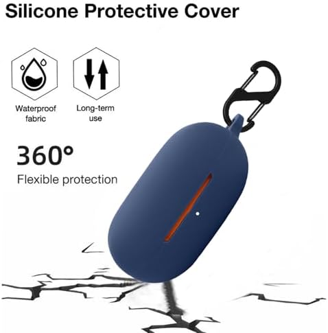 Coque Beats Powerbeats Pro 2 Bleu, Protection En Silicone Ultra Mince, Antichoc Et Couverture Complète Avec Mousqueton