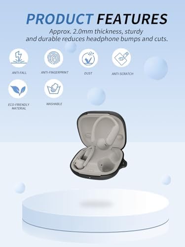 Protection Beats Powerbeats Pro coque souple silicone – doux pour la peau, durable et chic, 2 en 1