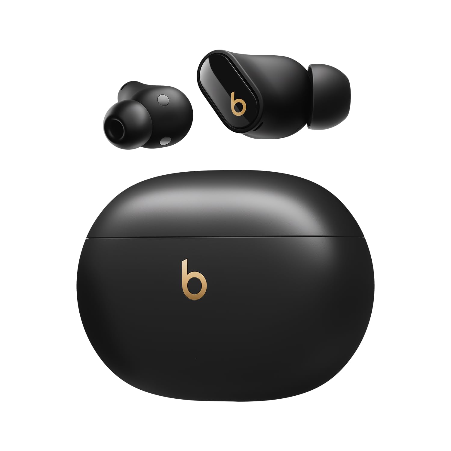 Beats Studio Buds + | Écouteurs Bluetooth Sans Fil Noir/Or - Réduction du Bruit, Compatible iOS et Android, Hauts Parleu