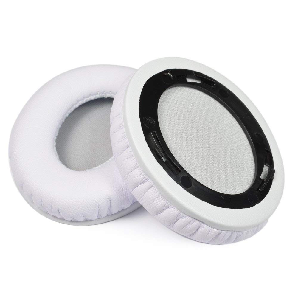 Coussinets de rechange Solo 1.0 blanc pour casque Monster Beats by Dr. Dre Solo 1.0 Solo HD filaire spécialement conçus 
